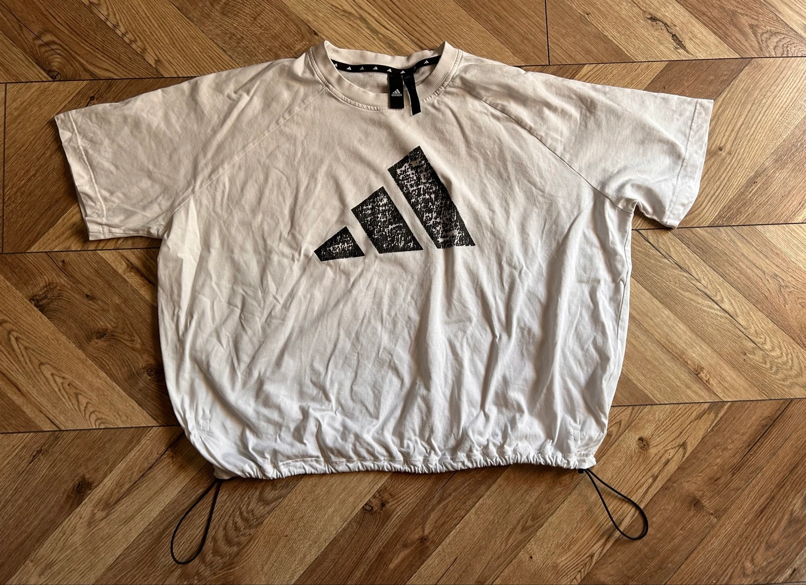 👕 Adidas white t-shirt with drawstring - Size M – photo 6